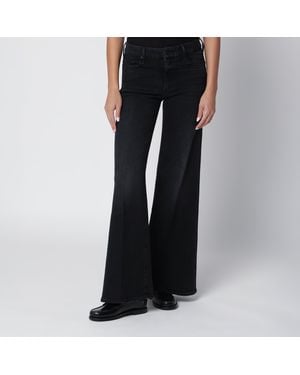 Mother Flared Spiked Hair Jeans - Black