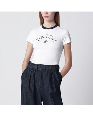 Patou T-Shirt With Embroidered Logo - White