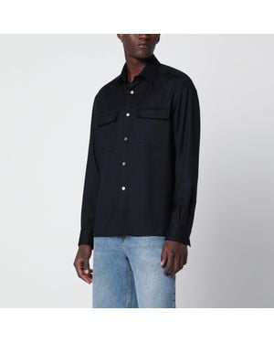 Xacus Wool Shirt - Black