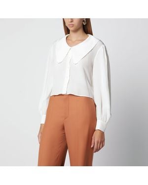 Chloé Milk Silk Blouse - White