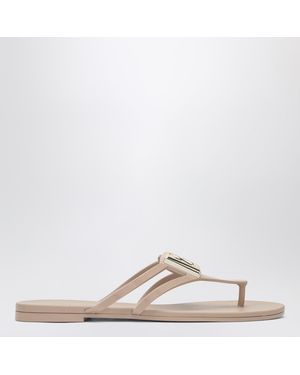 Dolce & Gabbana Dolce & Gabbana Dg Thong Sandals - Natural