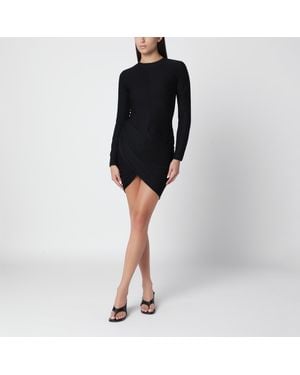 Jacquemus Mini-Robe Noire Drapée