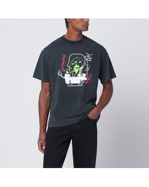 Brain Dead Faded Alien Tractor T-shirt - Black