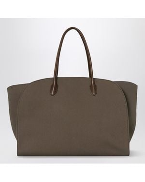 The Row Marlo Bag 17 In Dove Color Cotton - Brown