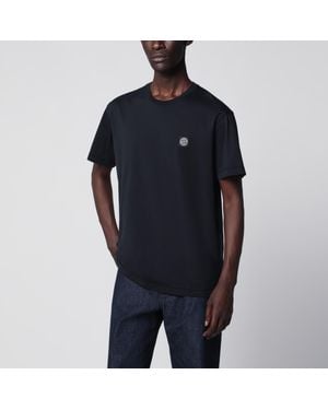 Stone Island Cotton T-Shirt With Slim Fit - Black