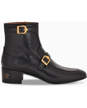 Gucci Sucker Leather Boots - Black