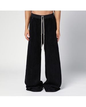 Rick Owens Geth Belas Velvet Trousers - Black