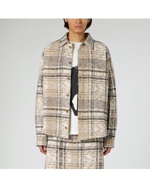 1989 STUDIO Check Jqrd Overshirt - Natural