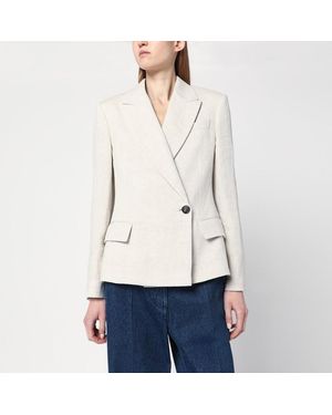 Brunello Cucinelli Linen Jacket - White