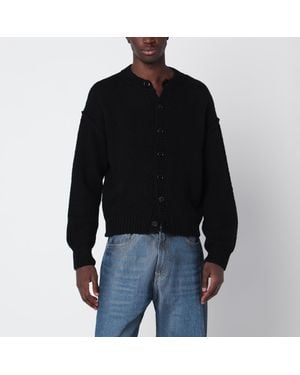 Our Legacy Schwarzer Cardigan Aus Wolle