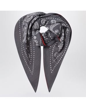 Destin Lava-/Terracottafarbenes Dreieckiges Bandana-Tuch - Grau