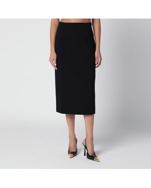 Alessandra Rich Midi Pencil Skirt - Black