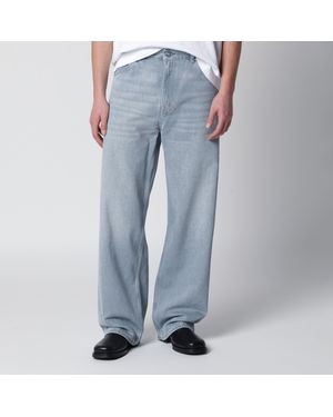 Our Legacy Vast Cut High-Waisted Wide-Leg Cotton Denim Jeans - Blue