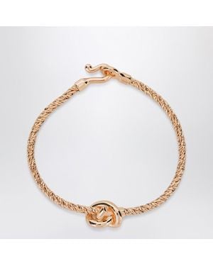 Bottega Veneta Bracciale knot dorato - Metallizzato