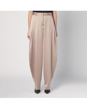 ANDAMANE Wide Greige Trousers - Pink
