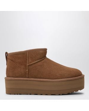UGG Bottes Classic Ultra Mini À Plateforme Coloris Châtaigne - Marron