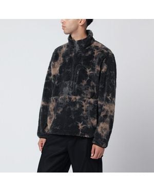 The North Face Extreme Pullover Fleece With Faded Effect Print - Black
