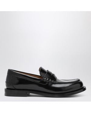 Gucci Loafer With Removable Gg Detail - Black