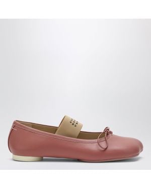 MM6 by Maison Margiela Anatomic Numeric Ballerinas - Pink