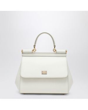 Dolce & Gabbana Medium Sicily Hand Bag - White