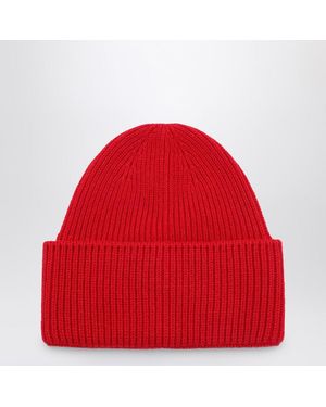 Destin Cuffia in lana e cashmere rossa - Rosso