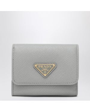 Prada Light Small Saffiano Wallet - Grey