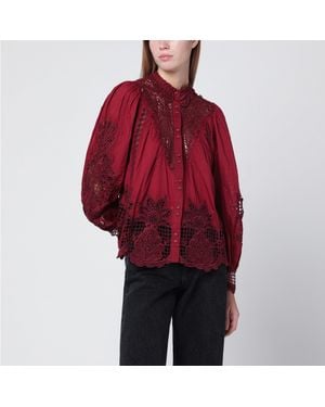 FARM Rio Berry Garden Blouse - Red