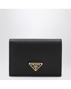 Prada Saffiano Leather Small Wallet - Black
