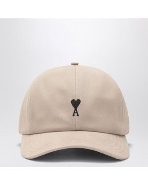 Ami Paris Ami De Coeur Baseballkappe Kaffee-Milch - Natur