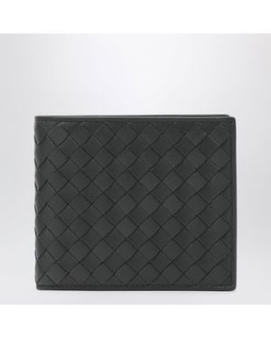 Bottega Veneta Slate Intrecciato Wallet - Black