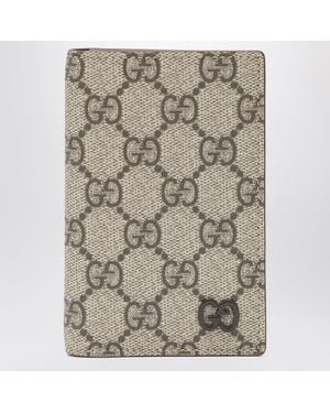 Gucci gg Supreme Fabric Wallet In /ebony - Natural