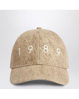 1989 STUDIO Baseball Cap Denim Flock 1989 Camo - Natural