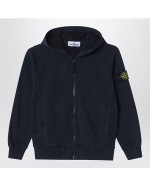 Stone Island Cotton Zip-Up Sweatshirt - Blue