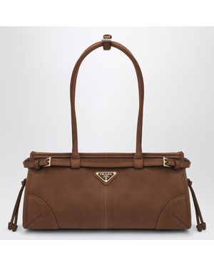 Prada Borsa A Mano Bonnie Medium - Marrone