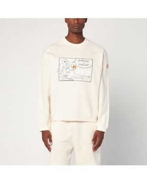 Moncler Genius Ivory Cotton Sweatshirt - Natural