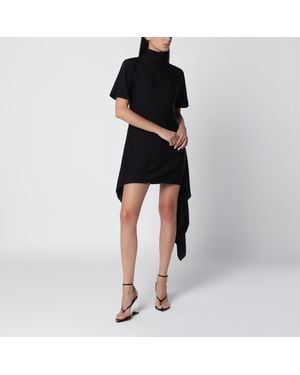 Alaïa Mock-Neck Mini Dress - Black