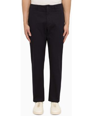 Department 5 Regular Navy Cotton Pants - Black