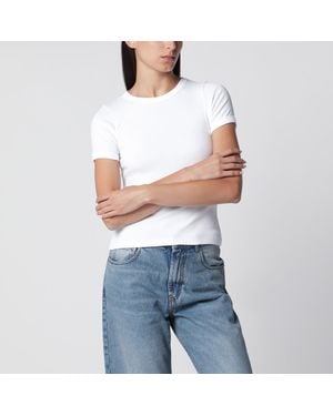 Flore Flore Weißes Car Tee T-Shirt Aus Bio-Baumwolle