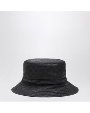 Gucci Reversible Nylon Gg Hat - Black