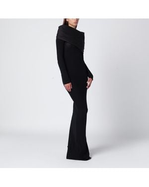 Entire studios Long Wool Dress - Black
