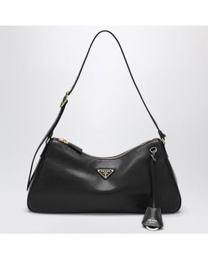 Prada Borsa A Spalla Aimée Color Bruciato - Nero