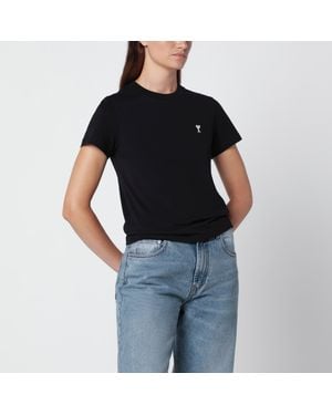 Ami Paris Ami De Coeur T-Shirt - Black