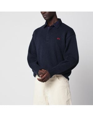 Loewe Wool Polo Sweatshirt - Blue