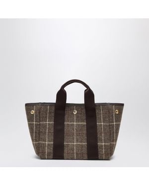 Rue de Verneuil Traversée S Flannel Bag - Brown