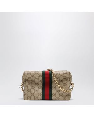 Gucci Mini Camera Bag With Web Stripe - Natural