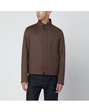 ZEGNA Wool Jacket - Brown