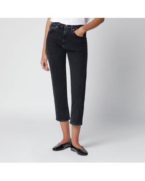 TOTEME Dark Washed Ankle-Length Jeans - Black
