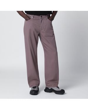 Stone Island Cotton Trousers - Purple