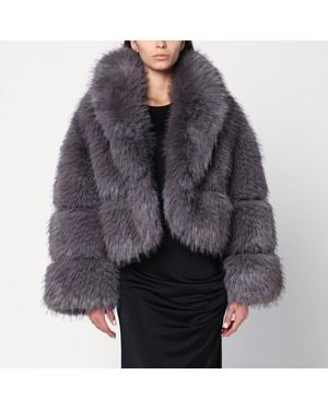 S.w.o.r.d 6.6.44 Short Faux Fur Coat - Black
