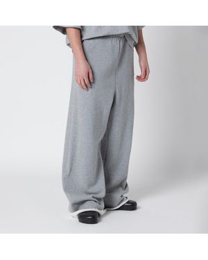 Entire studios Black Wide-leg Cotton Jogging Trousers - Grey
